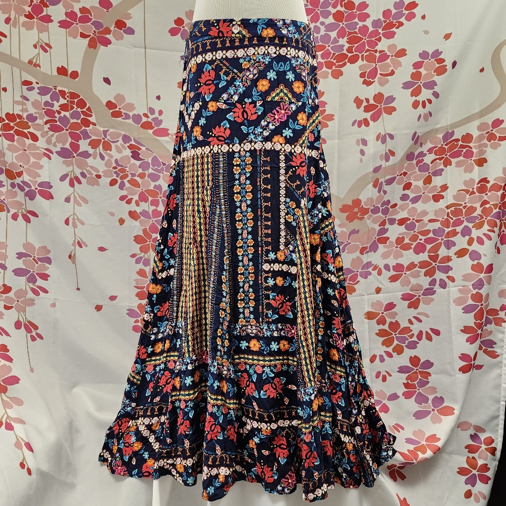 Vintage cottagecore lightweight maxi skirt
